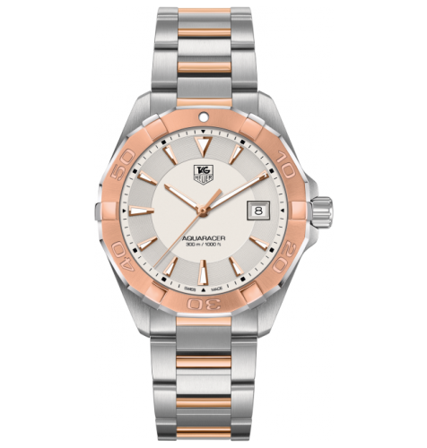 TAG Heuer Aquaracer 300M Quartz 40.5 Stainless Steel / Rose Gold / Silver / Bracelet